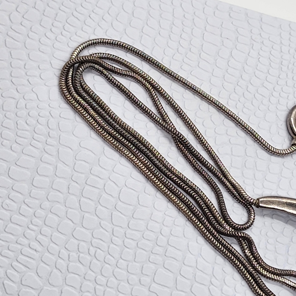 Joseph Esposito Espo Sterling Sliver 925 Vintage Slider Necklace - Picture 9 of 10